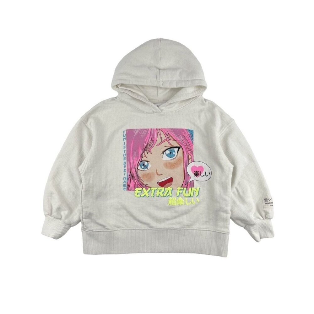 Zara Extra Fun Anime Graphic Hoodie